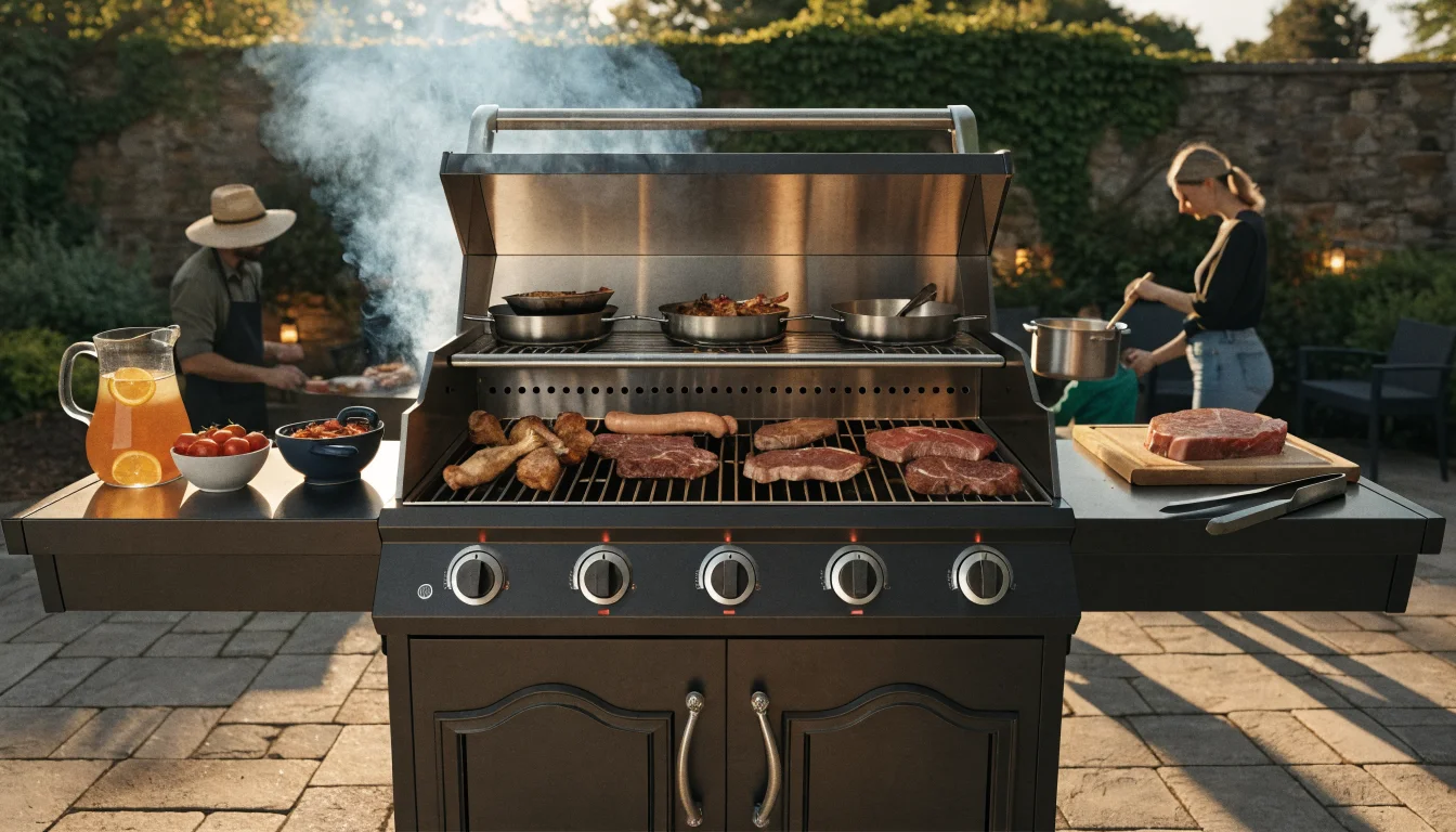 Barbecue Tarrington House in giardino